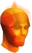 The chathead of a player in fire form.