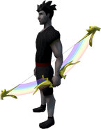 Rainbow Bow equipped