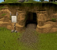 The entrance to the borehole