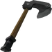 Iron hatchet detail