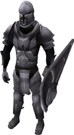 Steel armour set (lg) equipped