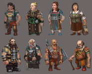 Concept art for the dwarf graphical update