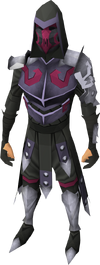 A male player wearing full Pernix armour.