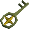 Shiny columbarium key detail