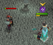 A hunted player runs from their hunter