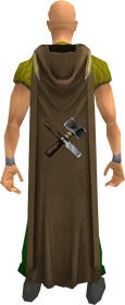 Hooded crafting cape equipped