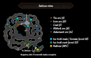 Jatizso mine ore spots map
