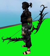 A player with the Fae Fairy Shortbow equipped