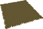 Brown rug built