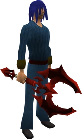 Dragon battleaxe equipped