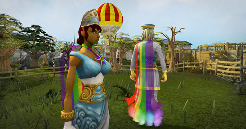 Rainbow cape and necklace news image