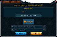 Confirming a donation