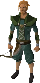 Black crossbow equipped