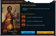 Clan Citadel popup