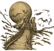 A portrait depicting Charos's castle.