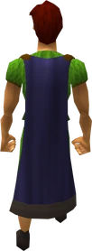 Cape (blue) equipped