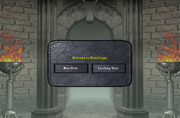 The RuneScape login screen before  was released