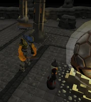 The colourful lights on the Stone create the Balance Elemental.