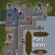 The location of the jewellery shop in Port Sarim