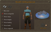 Reinald's Smithing Emporium allows players to change their armbands