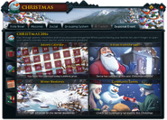 The Seasonal Events tab during 2016 December