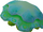 Green blubber jellyfish