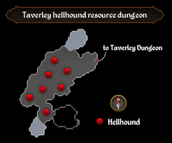 Taverley hellhound resource dungeon map