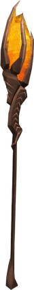 Fire battlestaff detail