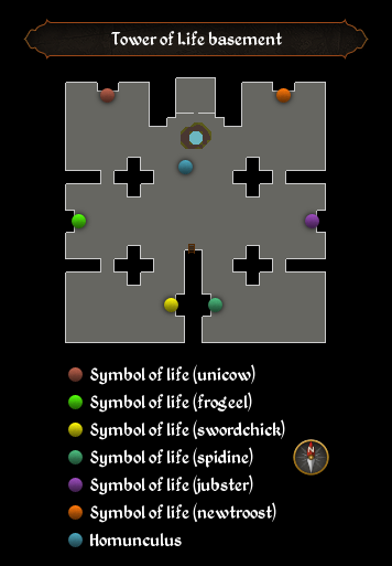 Tower of Life basement map