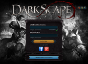 DarkScape login screen