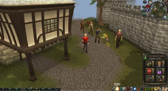 A player doing the tutorial.