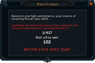 The pet chance option.