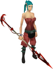 Dragon spear equipped