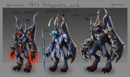 Concept art for K'ril Tsutsaroth's bodyguards