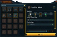 The interface shown when attempting to process an item.