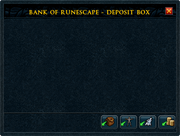 Bank deposit box interface