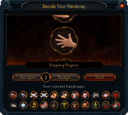 The handicap roulette.