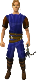 Karil's off-hand pistol crossbow equipped