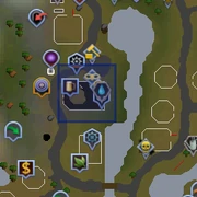 The Rogues' Den's location on the world map.