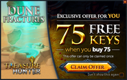 Treasure Hunter buy 75 get 75 promo (Dune Fractures)