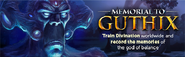 Memorial to Guthix lobby banner