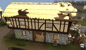 The general store damaged after the Battle of Lumbridge