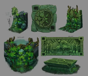 Concept art from the graphical update