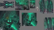 Concept art of the portals that Tuska's back leads to.