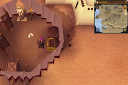 The chest containing the Gilded cross.