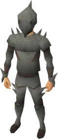 Spined armour equipped