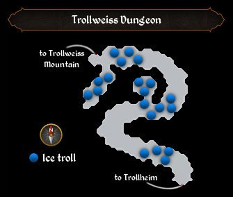 Trollweiss Dungeon map