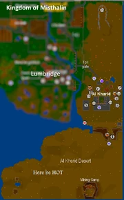 Kharidian desert is a neighbour region of .