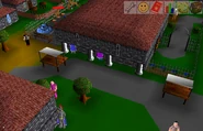 Outside the mansion, south side