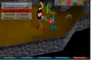 Player fighting a Giant